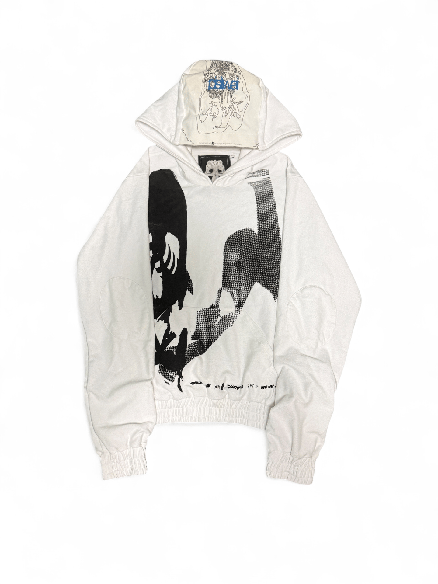Luss Skull White Hoodie